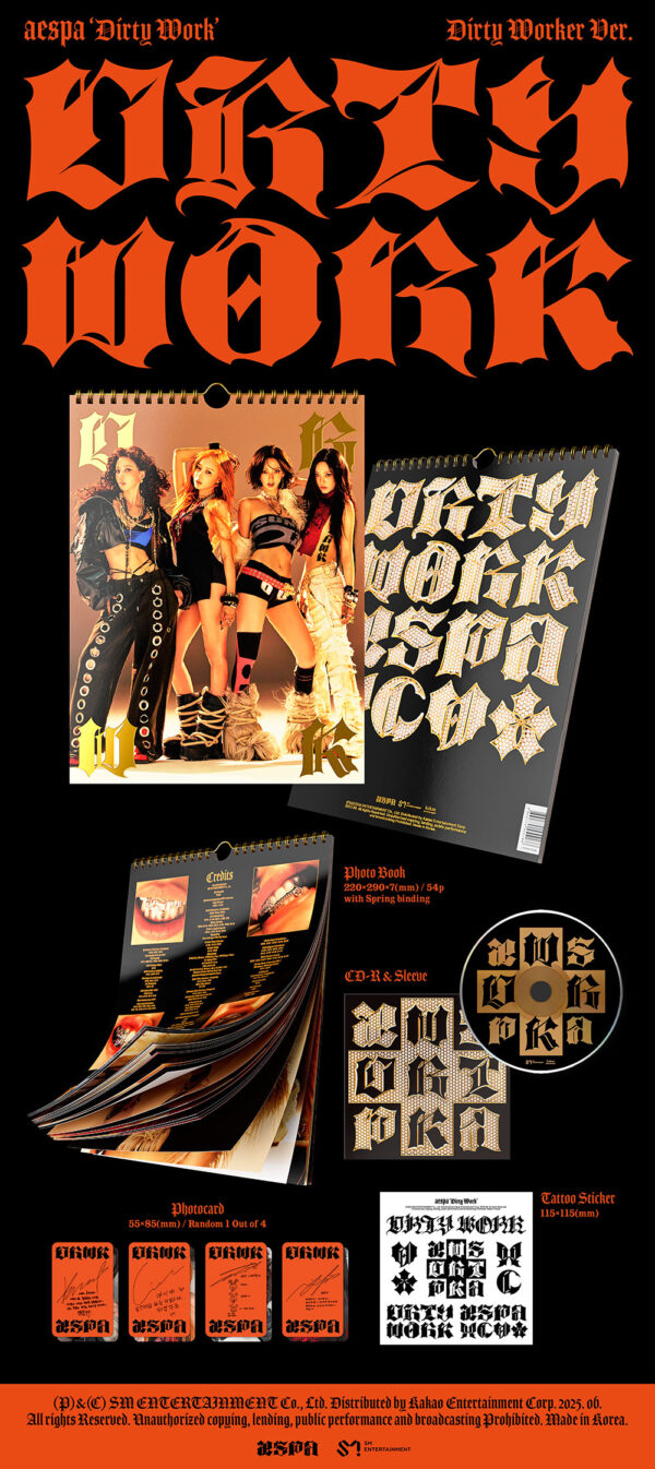 AESPA - Dirty Work [Dirty Worker Ver.] - ASIAN FAN STORE